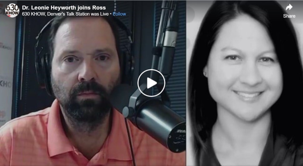 Image of Dr. Leonie Heyworth speaking with iHeartRadio.